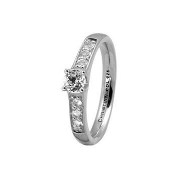 Christina Jewelry & Watches - Topaz Princess ring - sølv m/ topas  800-3.8.A
